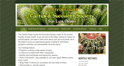 Desktop Screenshot of centralcoastcactus.org